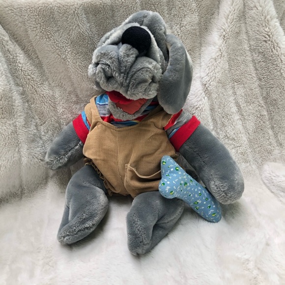 Vintage Ganz Bros 16” Wrinkles Dog Plush - Picture 2 of 12